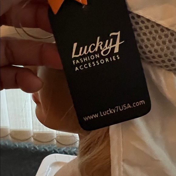 White and Gray Women's Cap - Picture 7 of 7